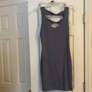 Planet Gold Gray Mini Dress